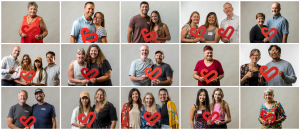AIM Supporters Holding Hearts Community Collage